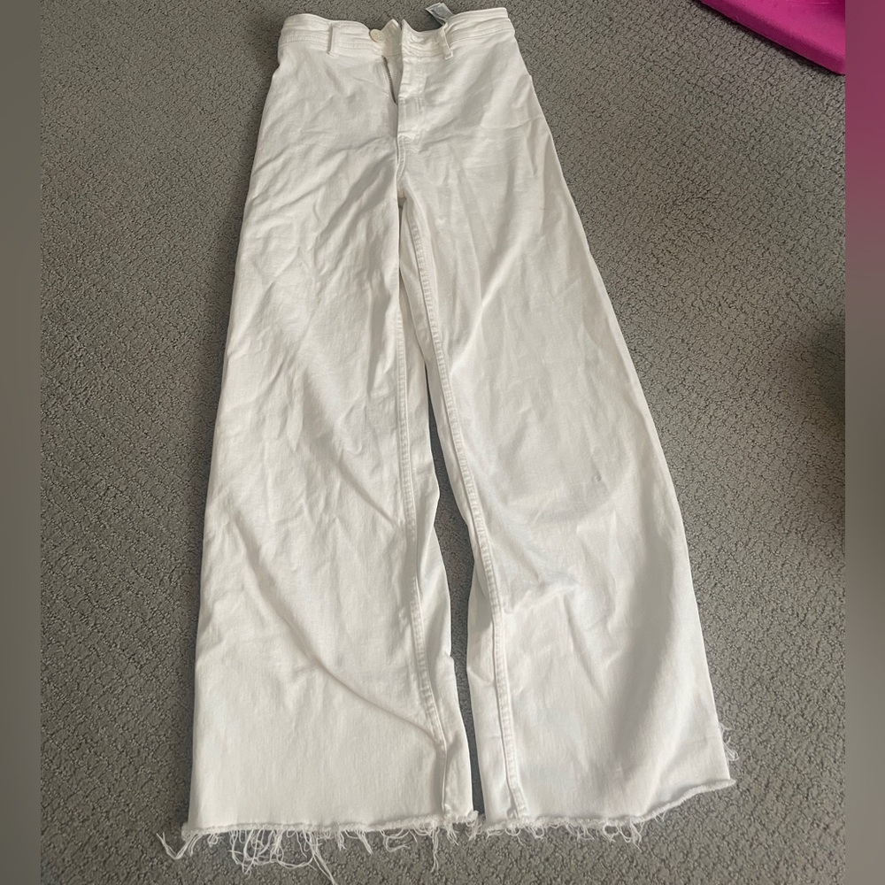 Zara high waisted wide leg jeans